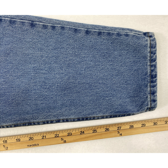 Vtg Levis 550 Jeans Women Plus Size 22 Light Wash Denim Relaxed Fit Tapered Leg - Picture 11 of 13